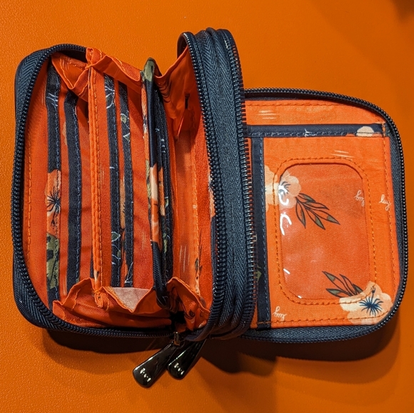 Lug Splits Compact RFID Wallet - Aloha Navy, LIKE NEW ✨DISCONTINUED!✨ - Picture 5 of 8